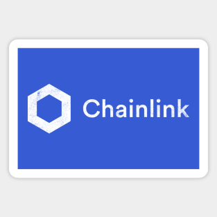 Chainlink LINK Crypto Coin White Vintage Magnet